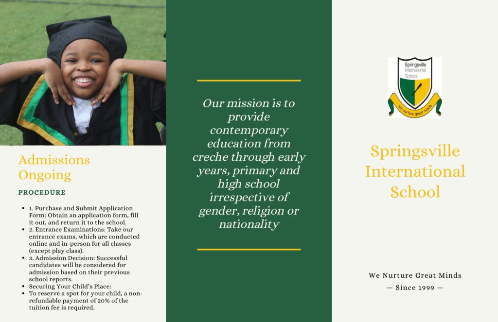 🎓 Springsville International School Graduation Ceremony – Class of 2025 🎓