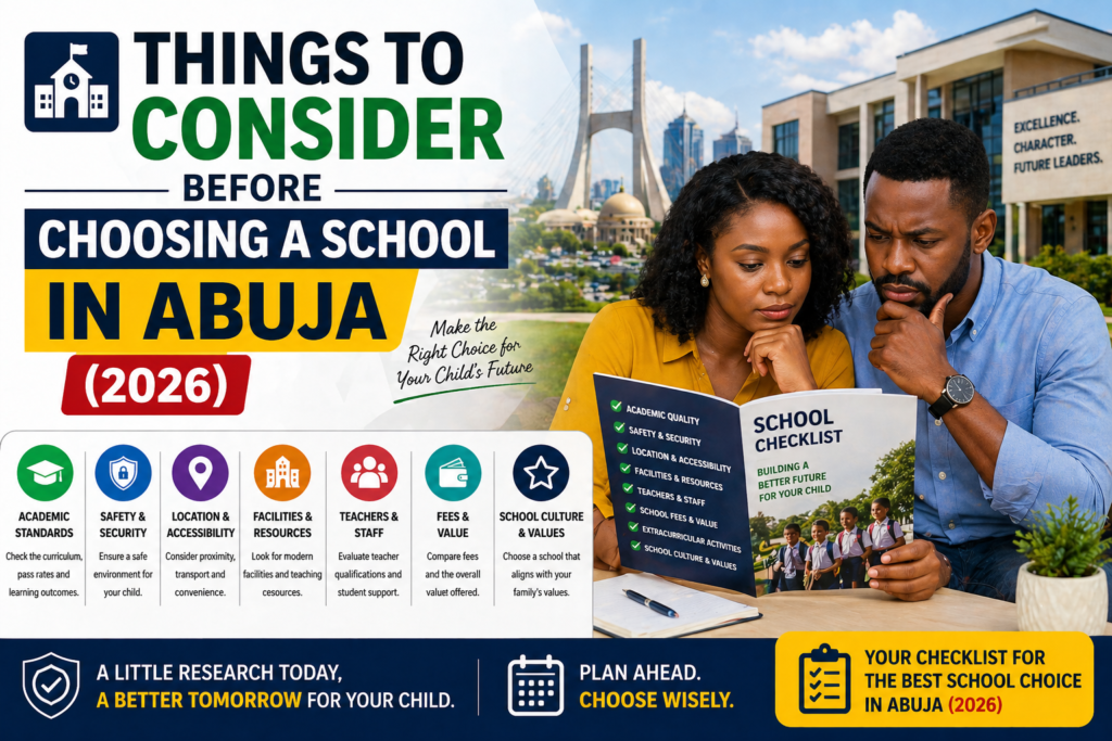 Things to Consider Before Choosing a School in Abuja (2026 Parent Guide)